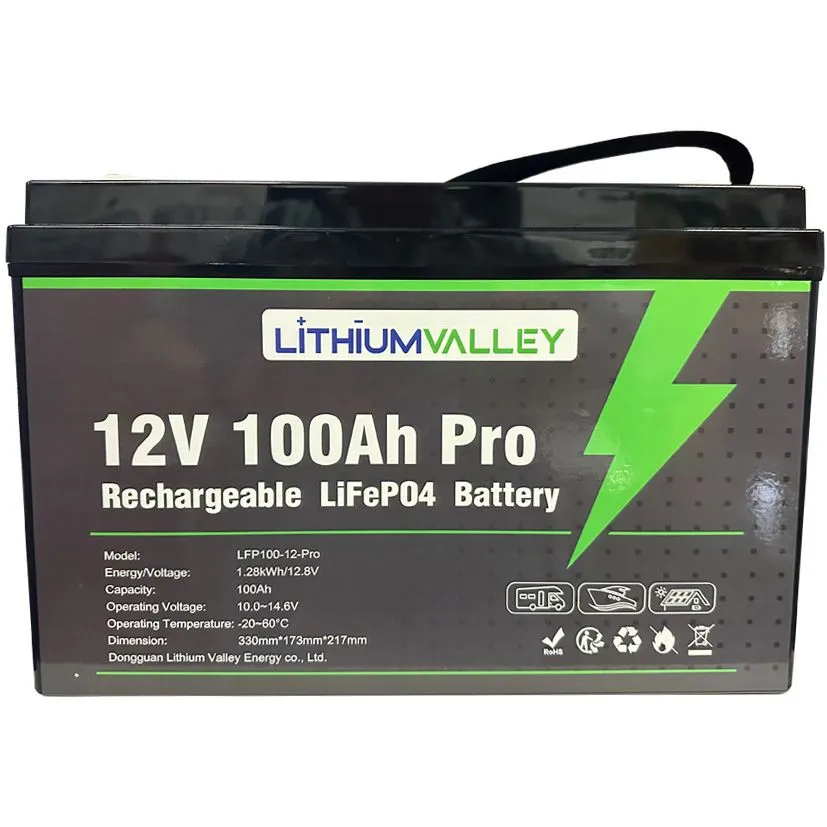 Lithium Valley 12.8V 100Ah Lithium Battery